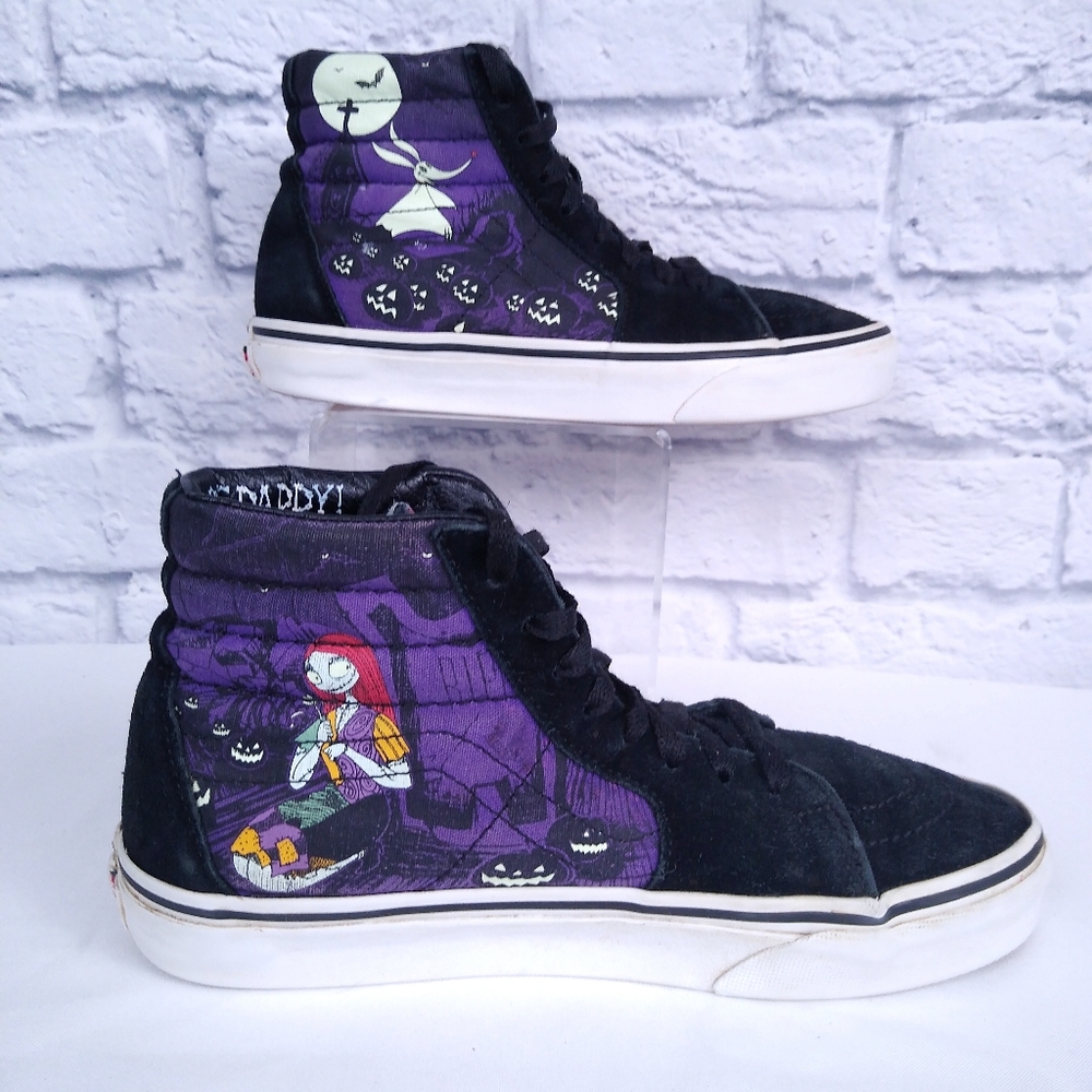 Vans Disney The Nightmare Before Christmas Sk8 High Sneakers Size 7 - Picture 2 of 11